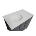 thumbnail image 2 of Horizon 36" Bathroom Vanity with Marine Gray Cabinet and Engineered White Top, 2 of 6