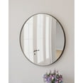 thumbnail image 4 of Design House Kenna Round Wall Mirror with Black Frame, 28-Inch, 2-Pack, 4 of 19