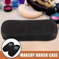 thumbnail image 2 of FONDOTIN Portable Makeup Brush Organizer Bag Black Canvas Cosmetic Tool Storage Case, 2 of 4