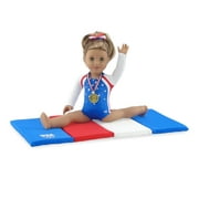 Emily Rose 18 inch Doll Clothes Team USA 4 Piece Doll Gymnastics Set, Including Gold Medal!
