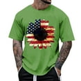 thumbnail image 2 of PIOMLL Men's T-Shirts Relaxed Fit Short Sleeve Round Neck Summer Fashion Print Green Fall Tops 2XL, 2 of 3