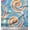 Baby Blue, variant on Soimoi Crepe Silk Fabric Spiral & Wine Glass Bar Printed Fabric 1 Yard 42 Inch Wide