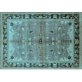 thumbnail image 1 of Ahgly Company Indoor Rectangle Oriental Light Blue Traditional Area Rugs, 6' x 9', 1 of 4