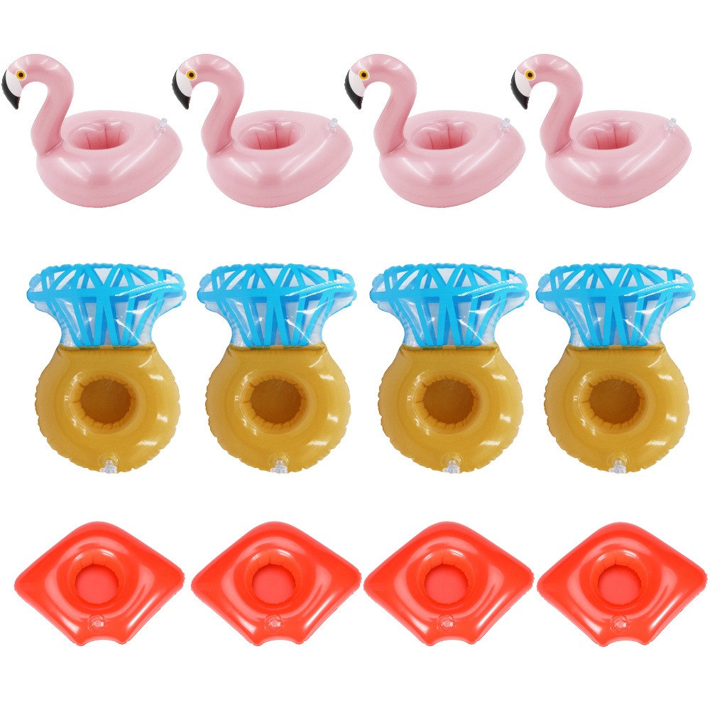 Inflatable Drink Holder, 12 Pack Drink Floats Inflatable Cup Holders