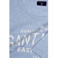 thumbnail image 2 of Gant Men's NHCT East Coast Short Sleeve T-shirt (224122), Medium, Frost Blue Melange, 2 of 4