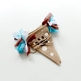 thumbnail image 5 of KAKOWELY Banderines de arpillera con diseño de huellas de perro de lino, suministros decorativos para fiestas de mascotas, banderines de arpillera, color azul, 5 of 5