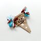 thumbnail image 5 of KAKOWELY Banderines de arpillera con diseño de huellas de perro de lino, suministros decorativos para fiestas de mascotas, banderines de arpillera, color azul, 5 of 5