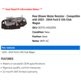 thumbnail image 2 of Rear Blower Motor Resistor - Compatible with 2003 - 2004 Ford E-350 Club Wagon, 2 of 2