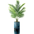 thumbnail image 4 of Artificial Tree in Modern Planter, Fake Areca Tropical Palm Silk Tree for Indoor and Outdoor Home Decoration - 66" Overall Tall (Plant Pot Plus Tree), 4 of 5