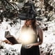 thumbnail image 4 of Halloween Wizard Costume Set Witch Hat Cape Claw Gloves Kids Adults Cosplay Party Attires Outfit Purple, 4 of 4