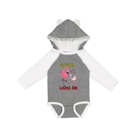 

Inktastic My Nana Loves Me Gift Baby Boy or Baby Girl Long Sleeve Bodysuit
