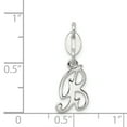 thumbnail image 2 of 925 Sterling Silver Initial B Shaped Pendant, 2 of 2