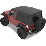 Pavement Ends by Bestop 51203-35 Black Diamond Replay Replacement Soft Top Tinted Windows; No Door Skins Included for 2010-2018 Jeep Wrangler 2-Door