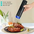 thumbnail image 2 of Baprem Gravity Electric Salt and Pepper Grinder with LED Light, Refillable Automatic Pepper Grinder Mill Shakers, Battery Powered & Adjustable Coarseness, Black, 2 of 13