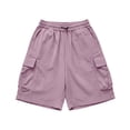 thumbnail image 6 of Womens Stretchy Cargo Shorts with Pockets Drawstring Elastic Waist Casual Summer Outdoor Bermuda Shorts 3XL, 6 of 7