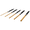 Brass, variant on Performance Tool W758 5 Piece 8-Inch Long Carbon Steel Pin Punch Set, Pin Sizes 1/8", 3/16", 1/4", 5/16" and 3/8"