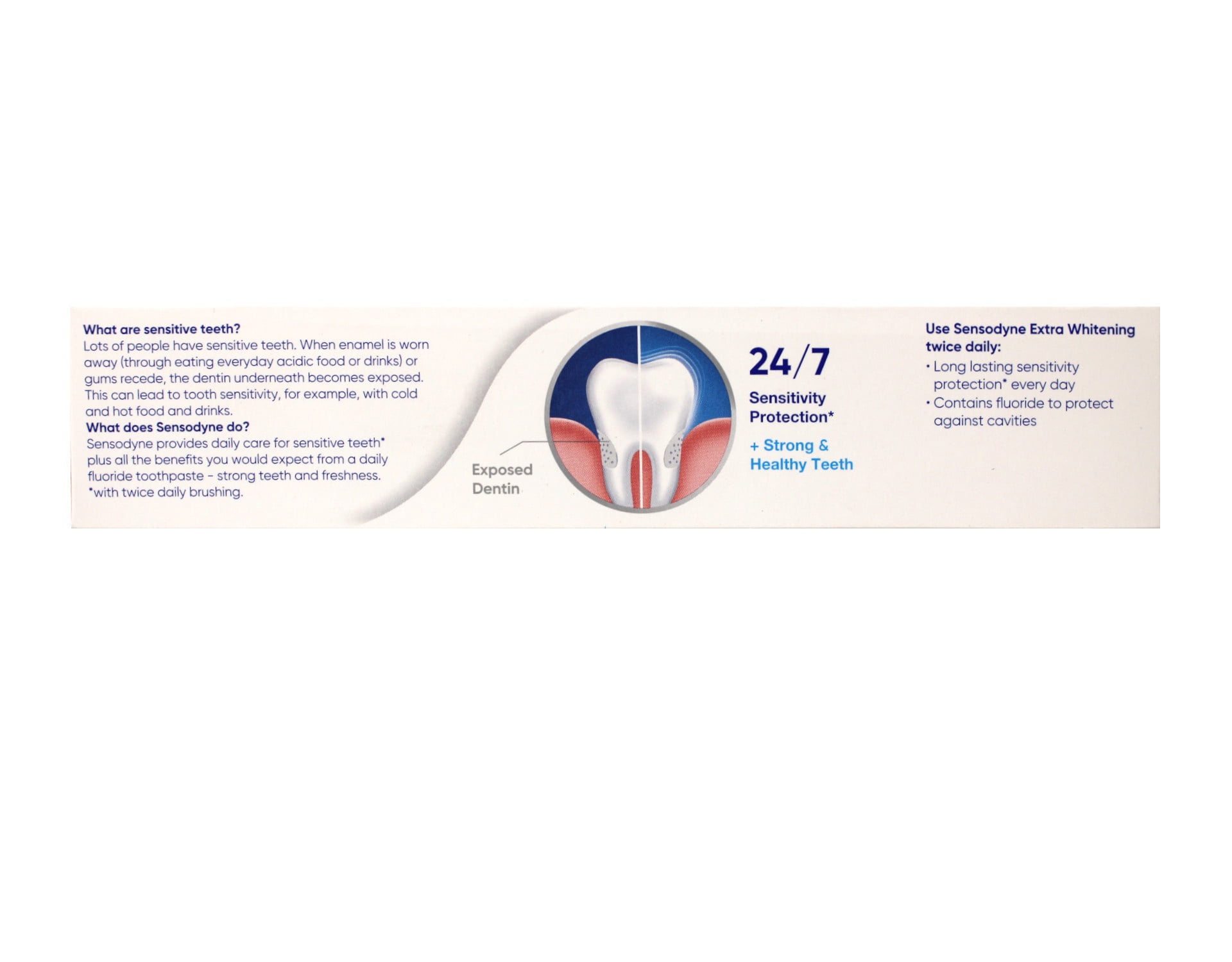 Sensodyne Extra Whitening, Enamel-Safe, for Sensitive Teeth Toothpaste, 4 oz, 3 Pack