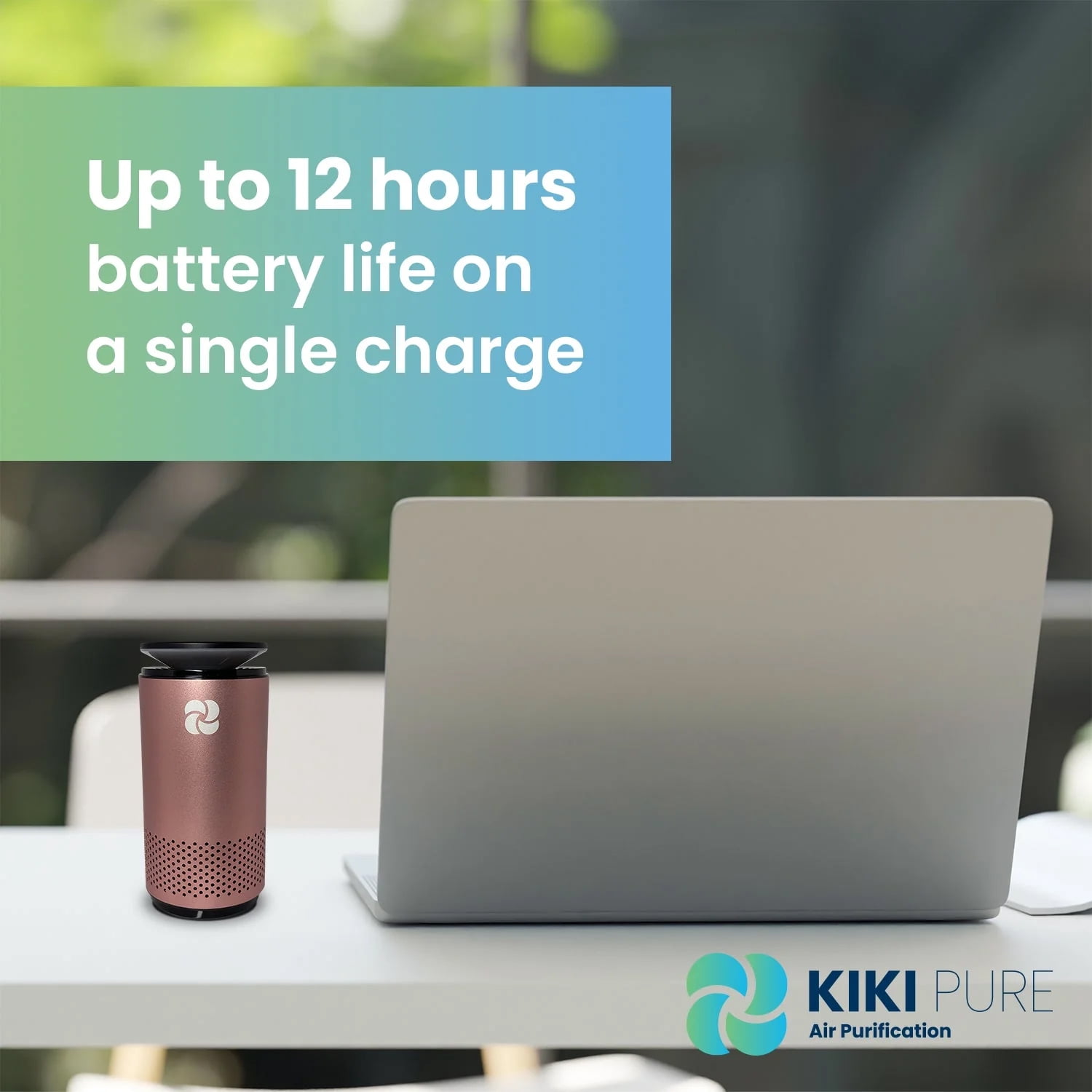 KIKI Pure A2 UV & 3 Stage H13 HEPA Air Purifier, Graphite Grey