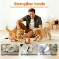 thumbnail image 3 of Pleteffect Interactive Dog Ball Toy: Activated Automatic Rolling Dog Toy with Rope for Small & Medium Large Dogs - Rechargeable Motion-Activated Smart Dog Ball Indoor Play Entertainment (Blue), 3 of 7