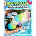 thumbnail image 3 of Kids Swimming Goggles 2 Pack, Anti Fog&UV Kids Goggles for Boys Girls, No Leak Wide View Swim Goggles for Child 3-14, 3 of 7