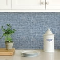 thumbnail image 3 of NU2918 Navy Poplin Texture Peel & Stick Wallpaper, 3 of 8