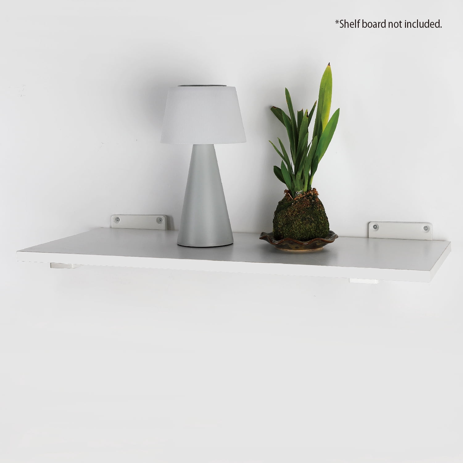 Hyper Tough 10' x 4" Floating Shelf Bracket, White, 2-Pack