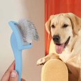 thumbnail image 1 of Dog Grooming Comb Metal Fine Needle Pet Brush for Floating Hair Removal Deshedding Tool Detangling Rake Comb Pet Supplies, 1 of 3