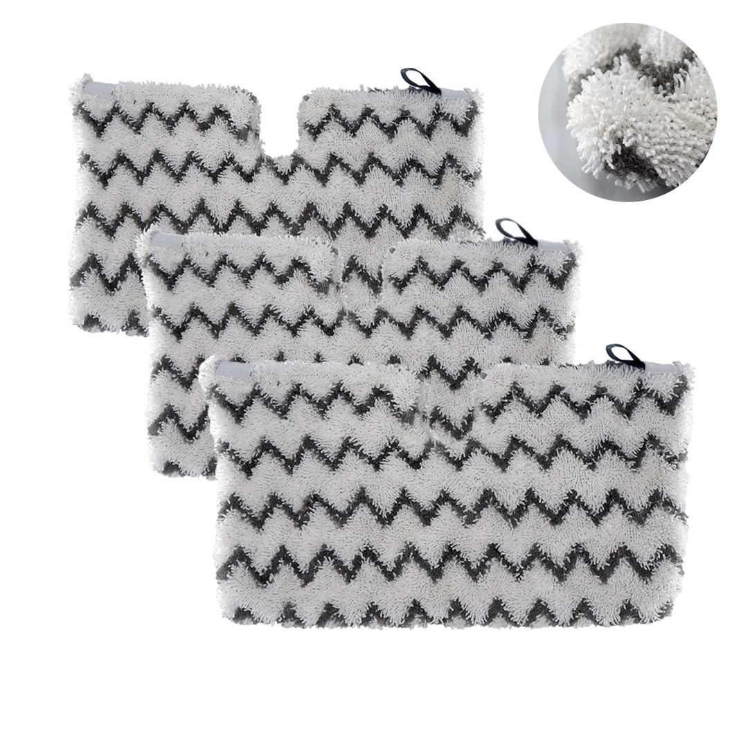 Replacement Standard Steam Mop Pads with Scrub Strips Compatible with