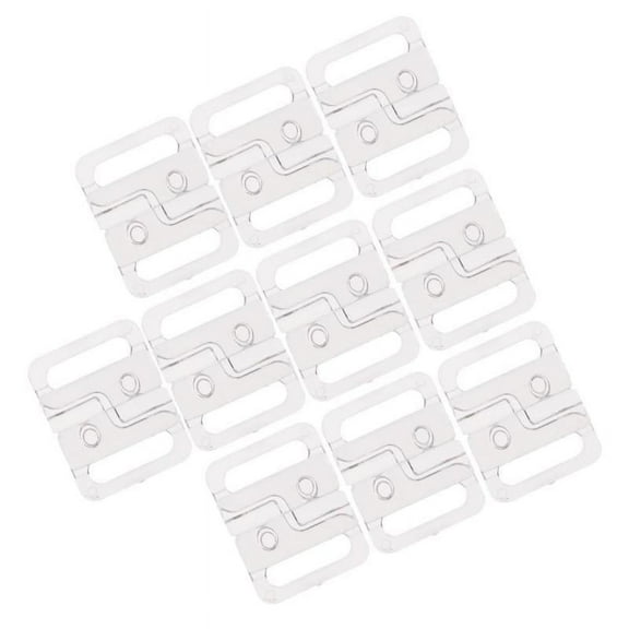 10pcs Clear Bikini Bra Clips Hooks Accessories 14mm