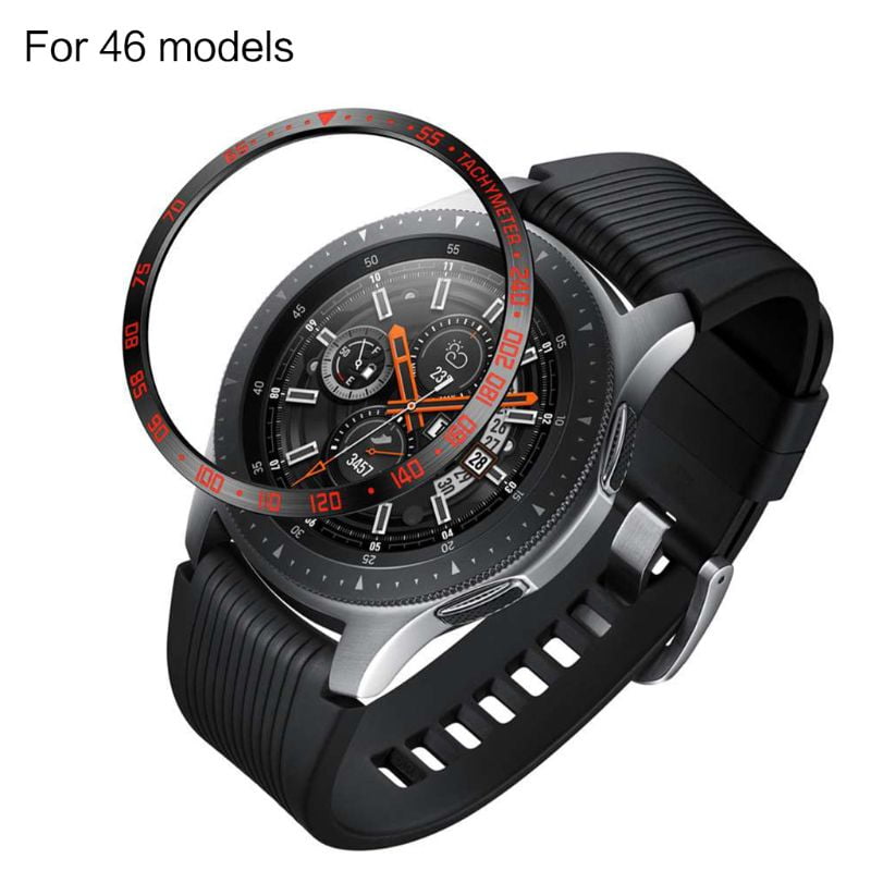 SUNRI Stainless Steel Metal Bezel Ring Adhesive Cover Replacement For  Samsung Galaxy Watch 46mm R800/42mm R810 For Gear S3/S4 Frontier/Classic  Sport Band Strap Accessories - Walmart.com