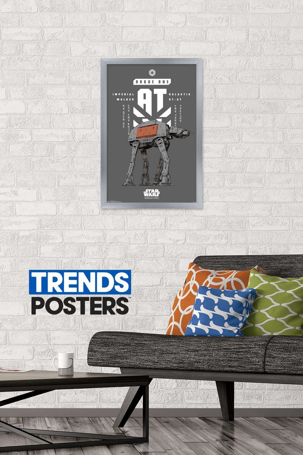 Star Wars: Rogue One - Banner Wall Poster, 14.725" x 22.375", Framed