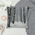 thumbnail image 2 of Orinice Snow Forest Trees Graphic Decorative Cushion Throw Pillow Cover for Home Couch Living Room Bed Sofa Car Bedroom Winter Pillow Case 1PC 22x22in, 2 of 5