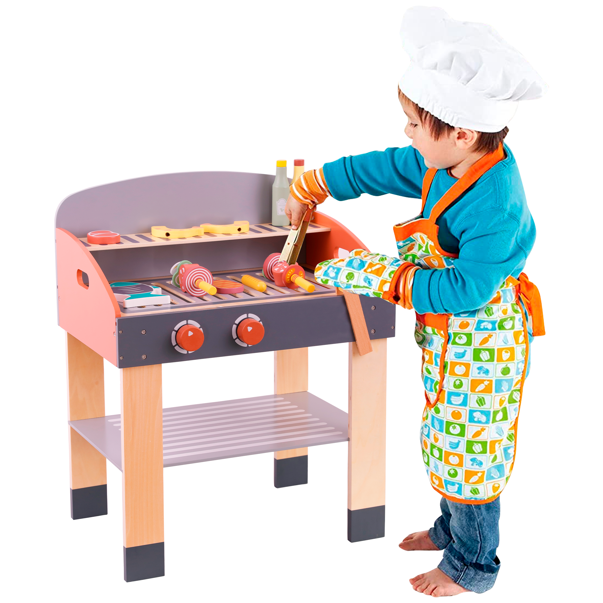 Asador Parrilla o Cocina de Juguete para Niños y Niñas Baby Gaon Accesorios  Incluidos