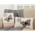 thumbnail image 5 of Saro Lifestyle Poly Filled Explore the World Butterfly Throw Pillow, 5 of 5