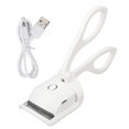 thumbnail image 1 of Recourbe-cils chauffant électrique de type C, rechargeable, 2 modes de chauffage, portable, blanc, 1 of 4