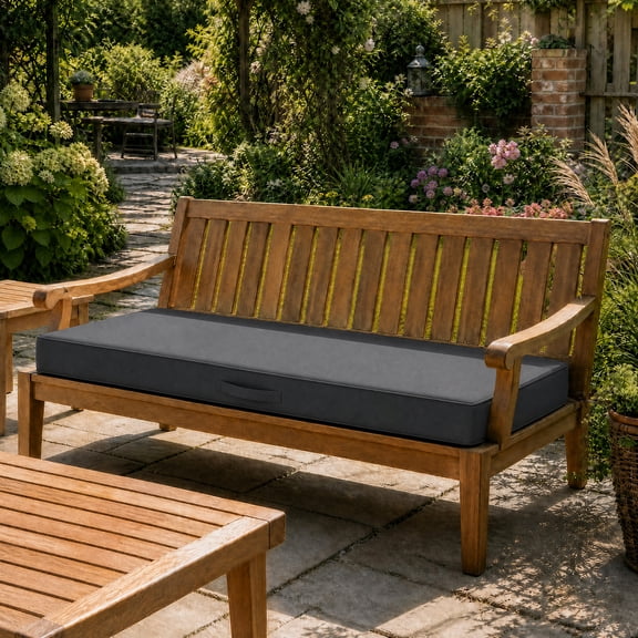 YEERSWAG 48x18x3 inch Outdoor Chair Cushions Bench Cushion Patio Chair Cushions Non Slip Removable Anti-fading Water Resistant Garden Loveseat Cushion with Handle