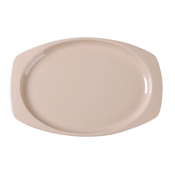 Yanco NS-212T Nessico, Melamine 12 1/2" X 9" RECTANGULAR PLATTER TAN, Tan, Dishwasher Safe, Break-Resistant, Pack of 12