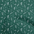 thumbnail image 1 of oneOone Silk Tabby Dark Teal Green Fabric Florals Dress Material Fabric Print Fabric By The Yard 42 Inch Wide, 1 of 6
