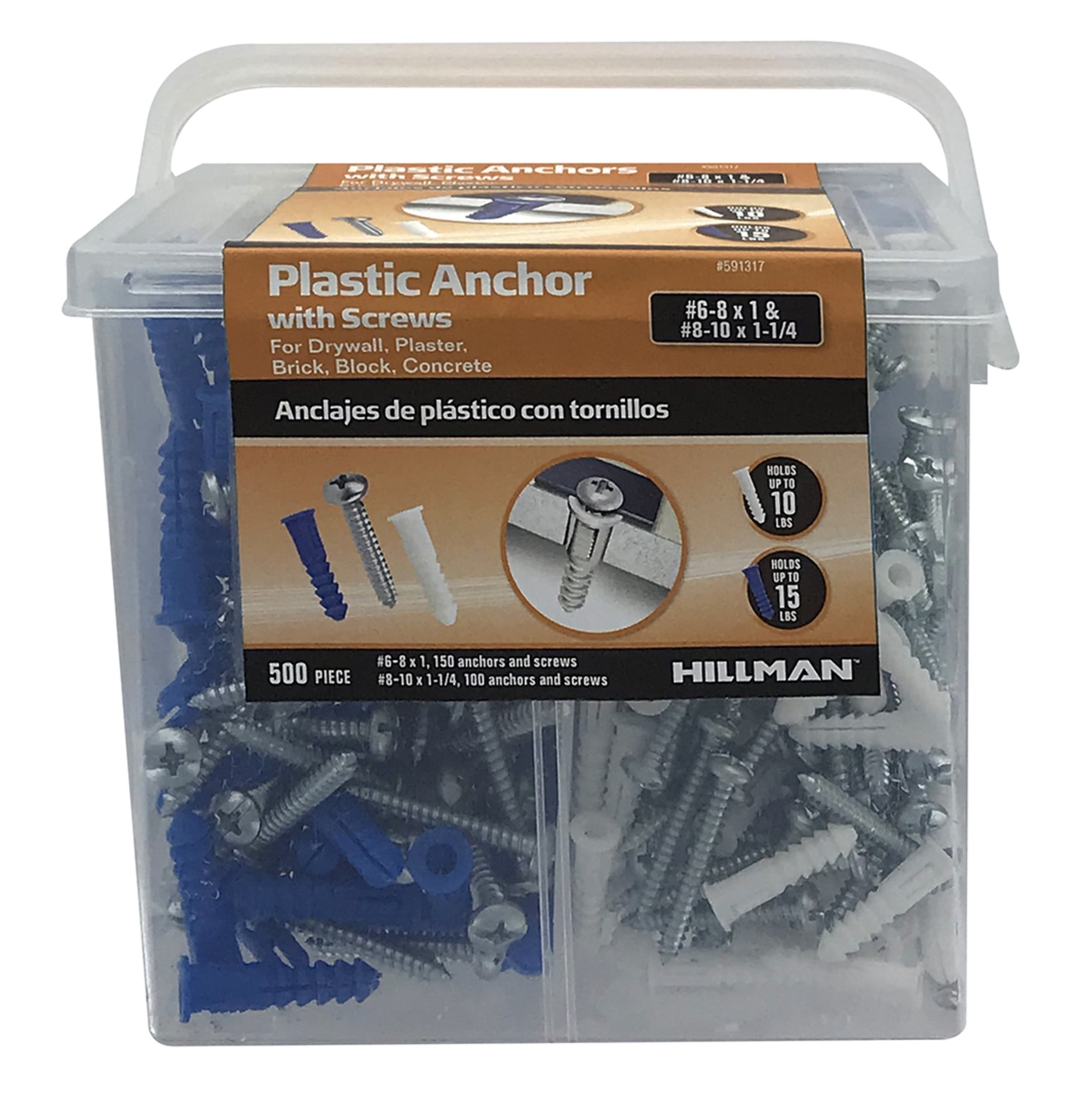 100 pieces Robtec  Drywall Anchor Kit 