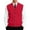 Red, variant on Men's Sweater Vest V Neck Casual Basic Color Sleeveless Knitted Button Cardigan Vest