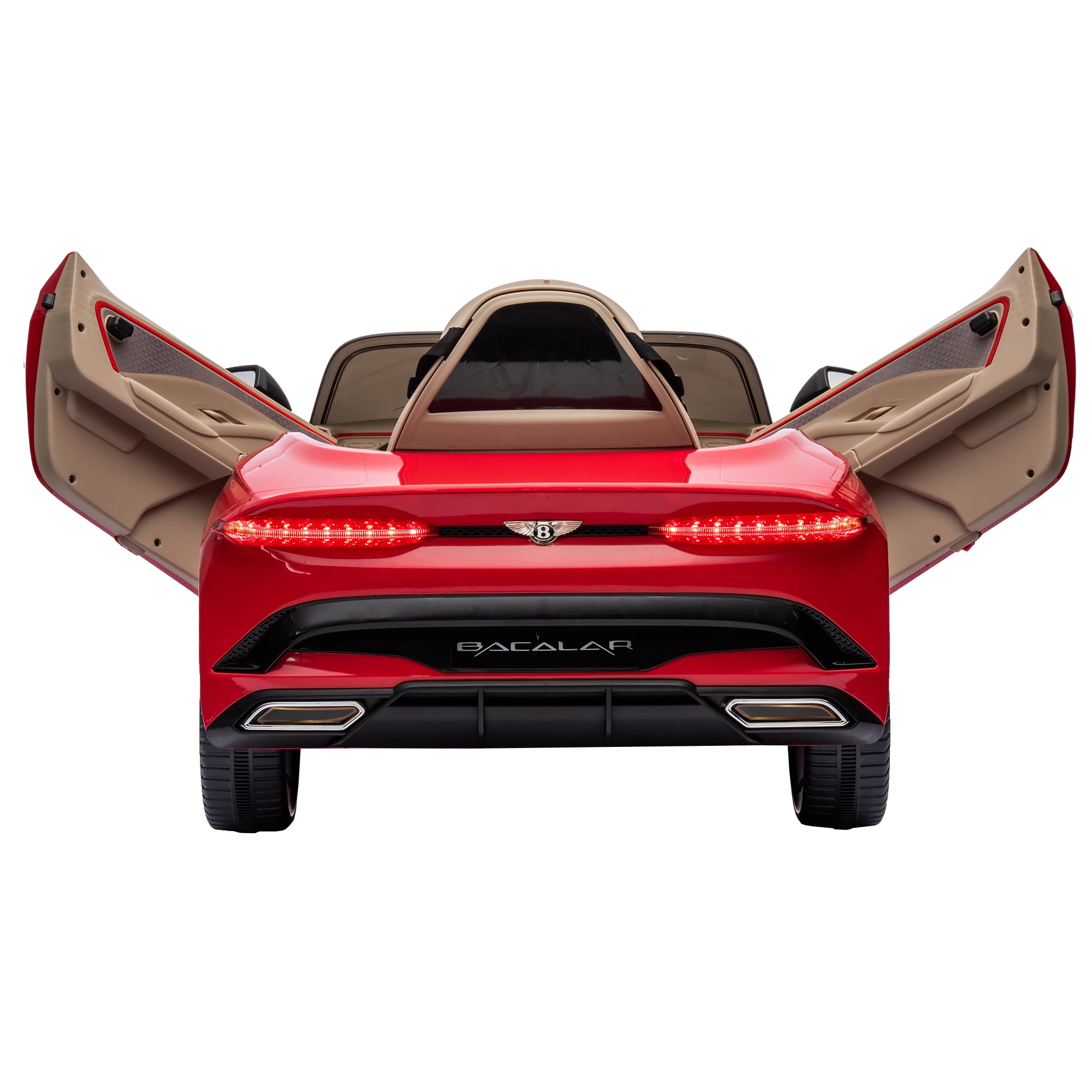 CIPACHO 12 V Licensed Bentley Mulsanne Kids Electric Ride On Cars 4 Wheels Battery Powered Sports Car Toy, Parents Control, Sound System, LED Headlights, Red CIPACHO 12 V Licensed Bentley Mulsanne Kids Electric Ride On Cars 4 Wheels Battery Powered Sports Car Toy, Parents Control, Sound System, LED Headlights, Red