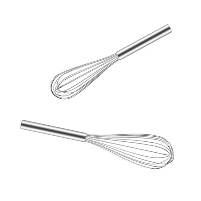 fastboy 3pcs Stainless Steel Whisk Rust-proof Wire Set Egg Beater Manual Sturdy Kitchen Egg Whipper