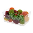 thumbnail image 4 of YBM Home Plastic Storage Bin Organizer, 13.1"x9.4"x5.6", Clear, Medium, 4 of 10