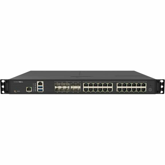 SonicWall NSa 3800 Network Security/Firewall Appliance - Centralized Management - 24 Port - Gigabit Ethernet, 10 Gigabit Ethernet, 5 Gigabit Ethernet, 2.5 Gigabit Ethernet - 12 Gbit/s Firewall Thro...