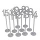 thumbnail image 4 of 20pcs Silver Wooden Table Numbers with Holder Base for Wedding Reception or Home Decor, 4 of 5