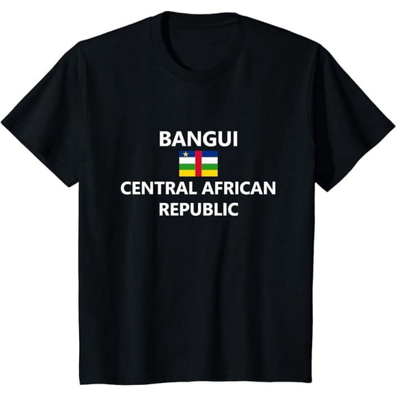 Bangui Central African Republic Flag City T-Shirt