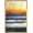 BASE13-2106-COASTAL-FO17, variant on PixonSign Framed Canvas Print Wall Art Abstract Ocean Horizon Landscape Scenic Shapes Illustrations Modern Art Contemporary Dramatic Multicolor for Living Room, Bedroom, Office - 24"x36" Natural