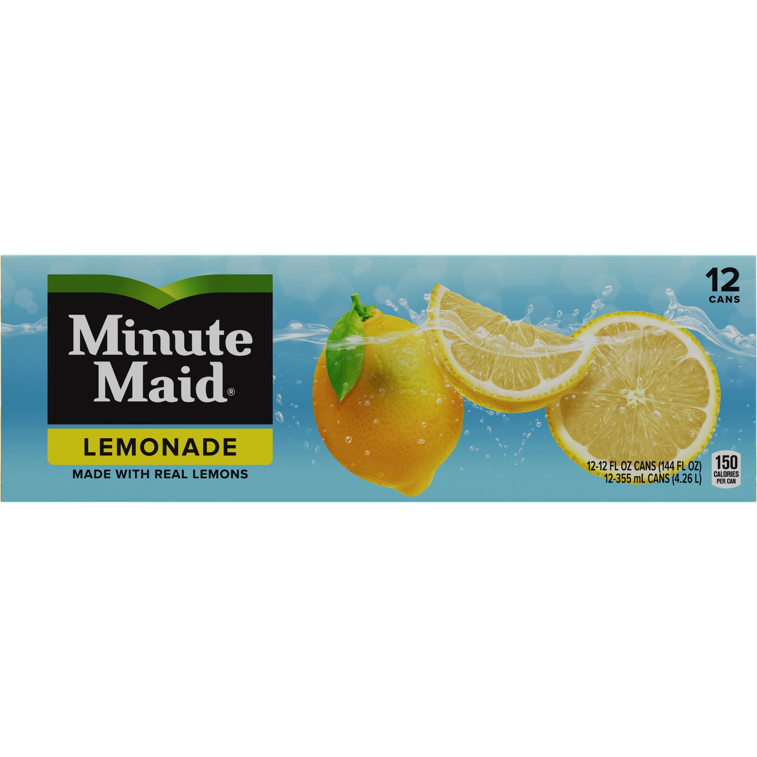Minute Maid Lemonade Fridge Pack Cans 12 Fl Oz 12 Pack Walmart Com