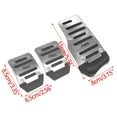 thumbnail image 2 of Tgbvmt Universal Metal Aluminum Alloy Anti-Skid Brake Pedal Cover Clutch Accelerator Pedal Non-Slip Pad for Cars Trucks SUVs Easy Installation with Screws Suitable for Manual Gear Vehicles, 2 of 2