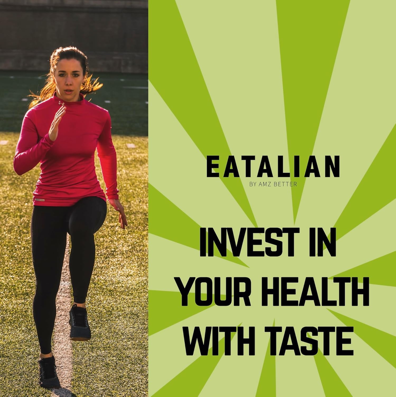 EATALIAN by AMZ BETTER Spreadable Crunchy Pistachio Protein Cream 17.63 oz/ 500 gr, Pistachio Cream with Grains, Protein Paste, Sweet Taste, Ideal on Bread Excellent for Dubai Chocolate, Made in Ital